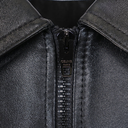 CELINE PANELLED LEATHER JACKET