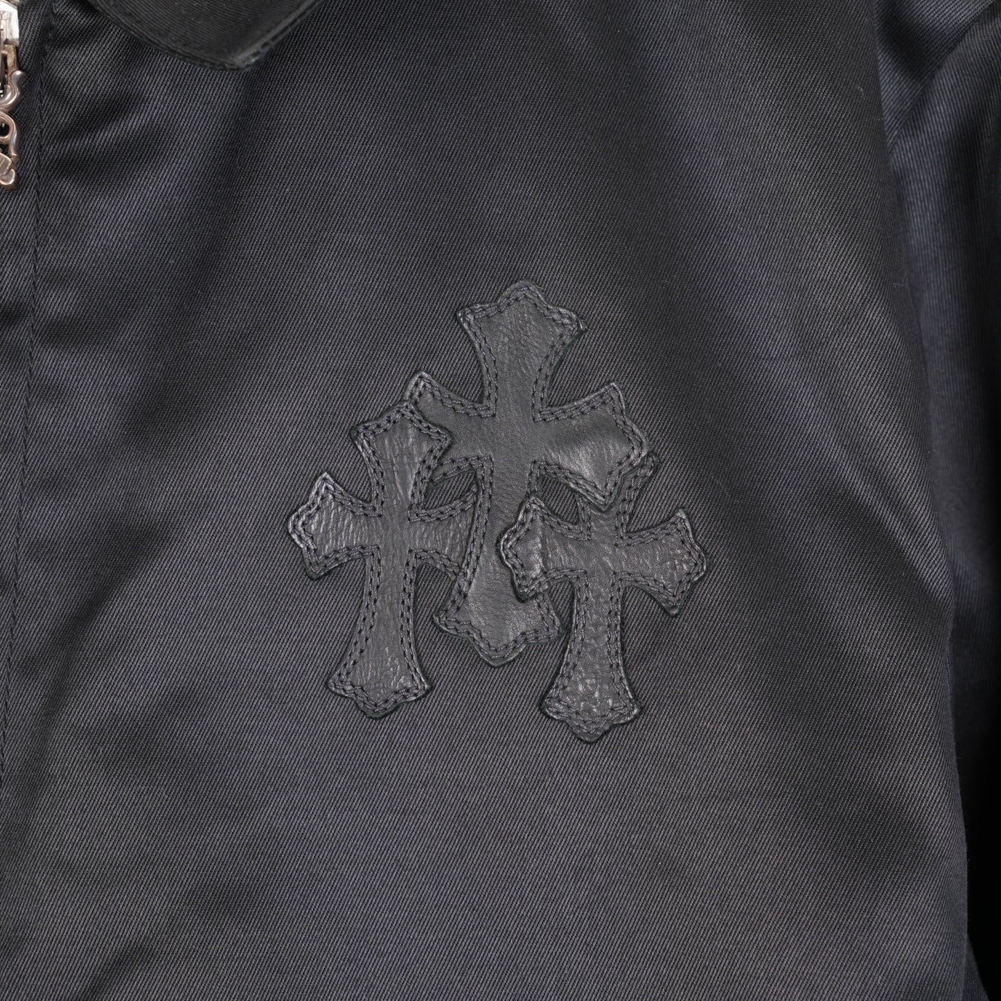 CHROME HEARTS TRIPLE CROSS PATCH WORK JACKET