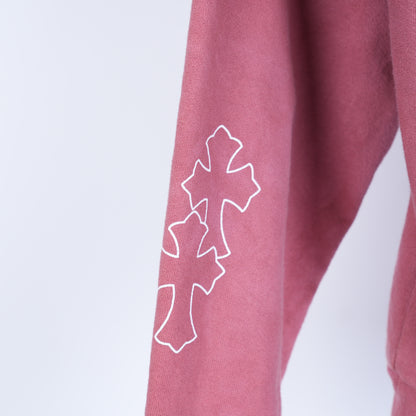 RED CLB CHROME HEARTS HOODIE