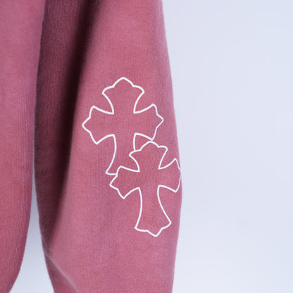 RED CLB CHROME HEARTS HOODIE