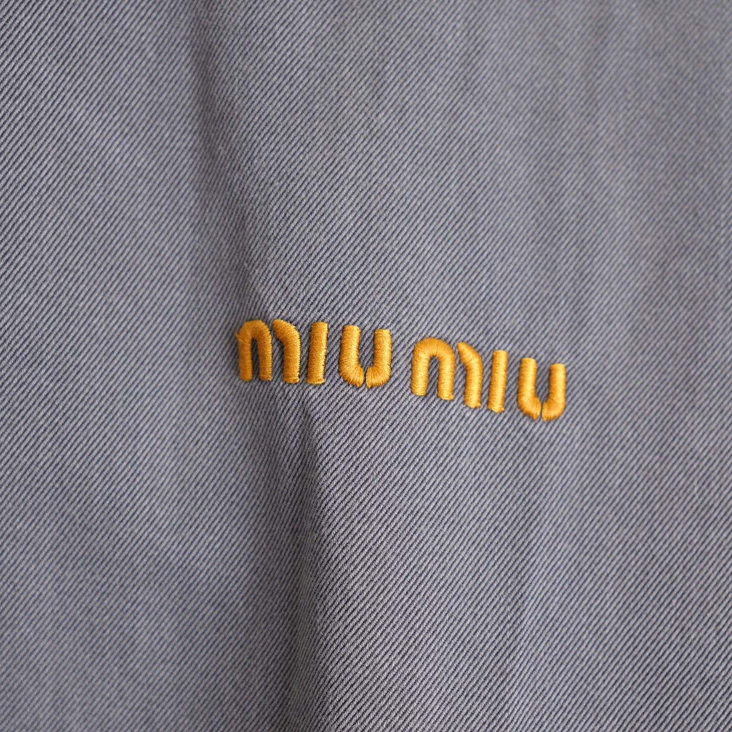 Miu Miu Velvet Trim Bomber Jacket