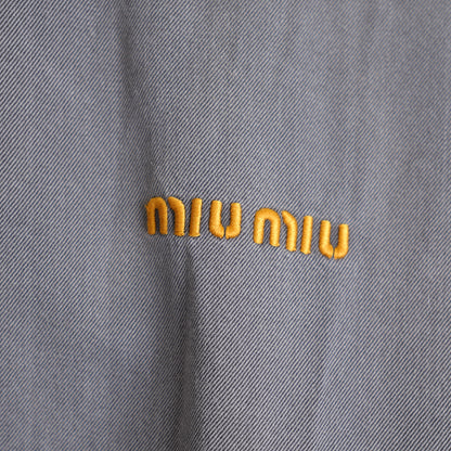 Miu Miu Velvet Trim Bomber Jacket