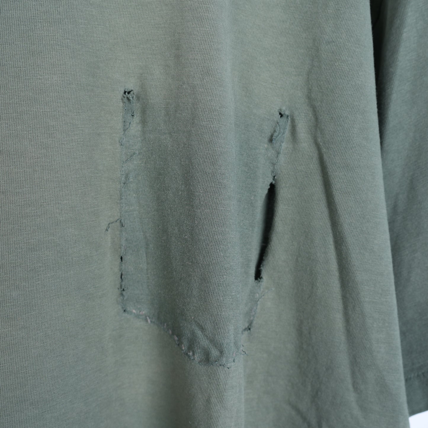 VINTAGE BOXY BLANK GREEN POCKET TEE