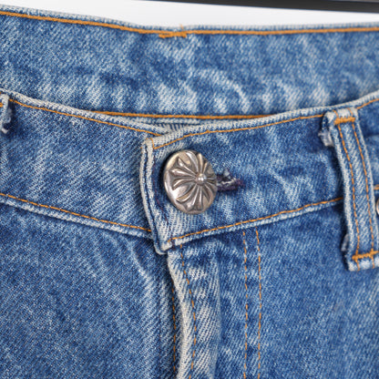 CHROME HEARTS BLACK PATCH BLUE WASH LEVIS