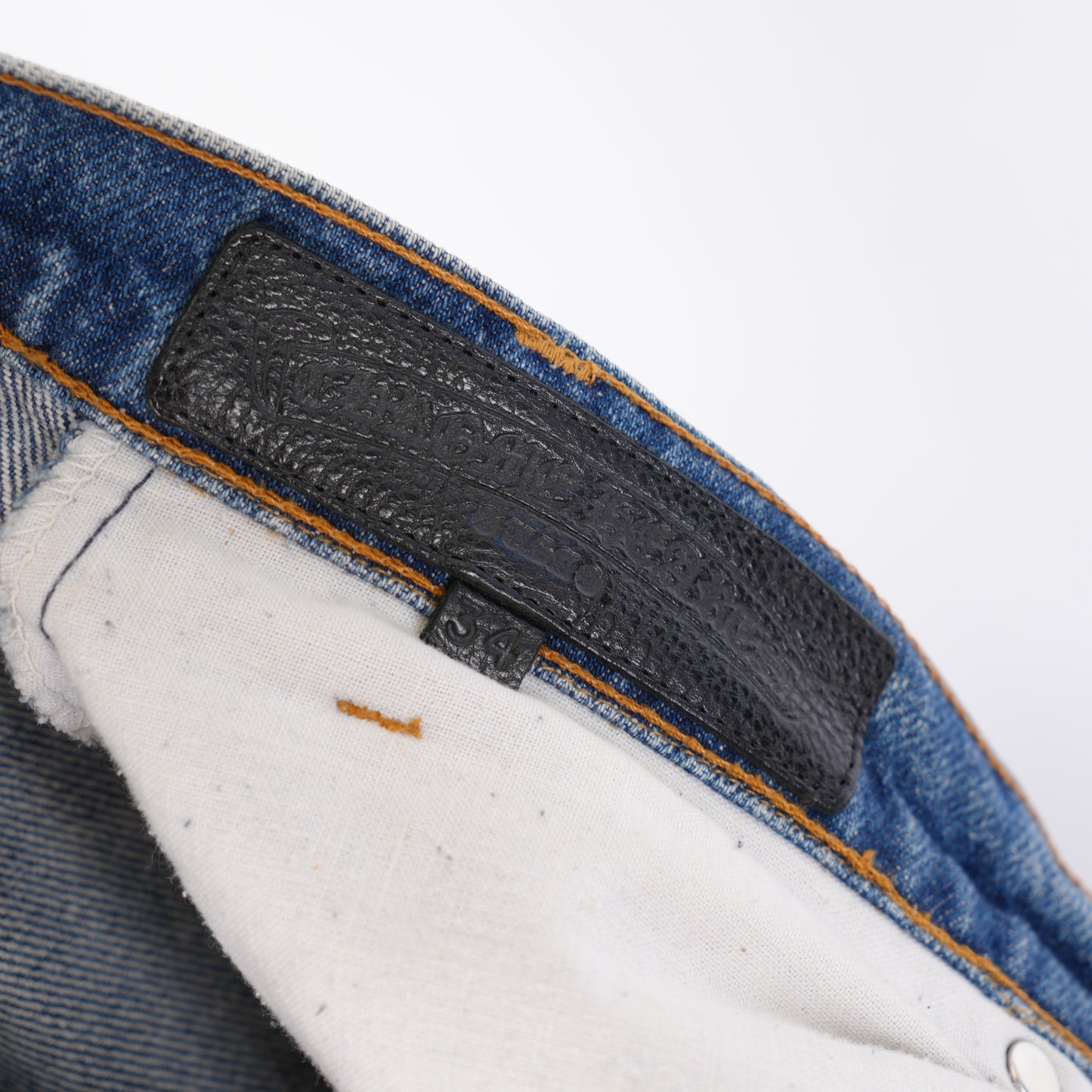 CHROME HEARTS BLACK PATCH BLUE WASH LEVIS