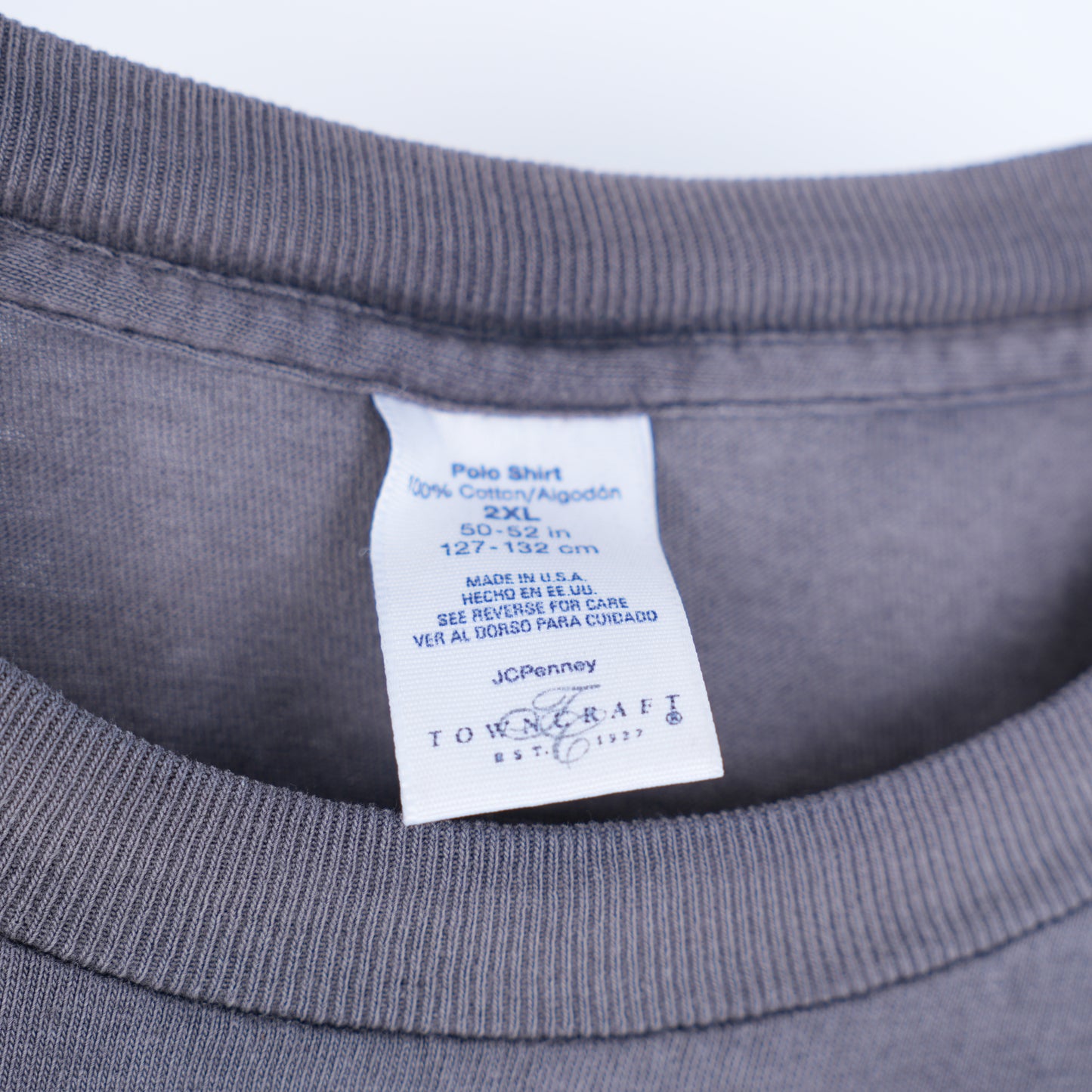 VINTAGE GREY BOXY BLANK POCKET TEE