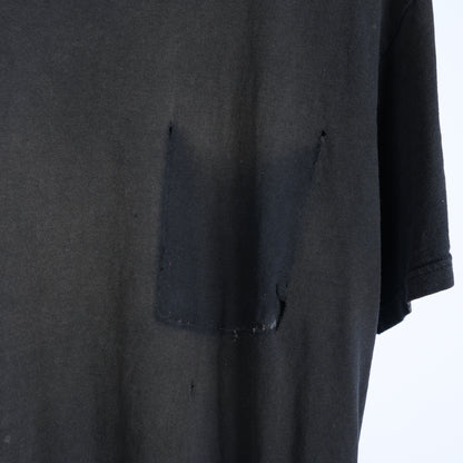 VINTAGE BLACK BLANK POCKET TEE