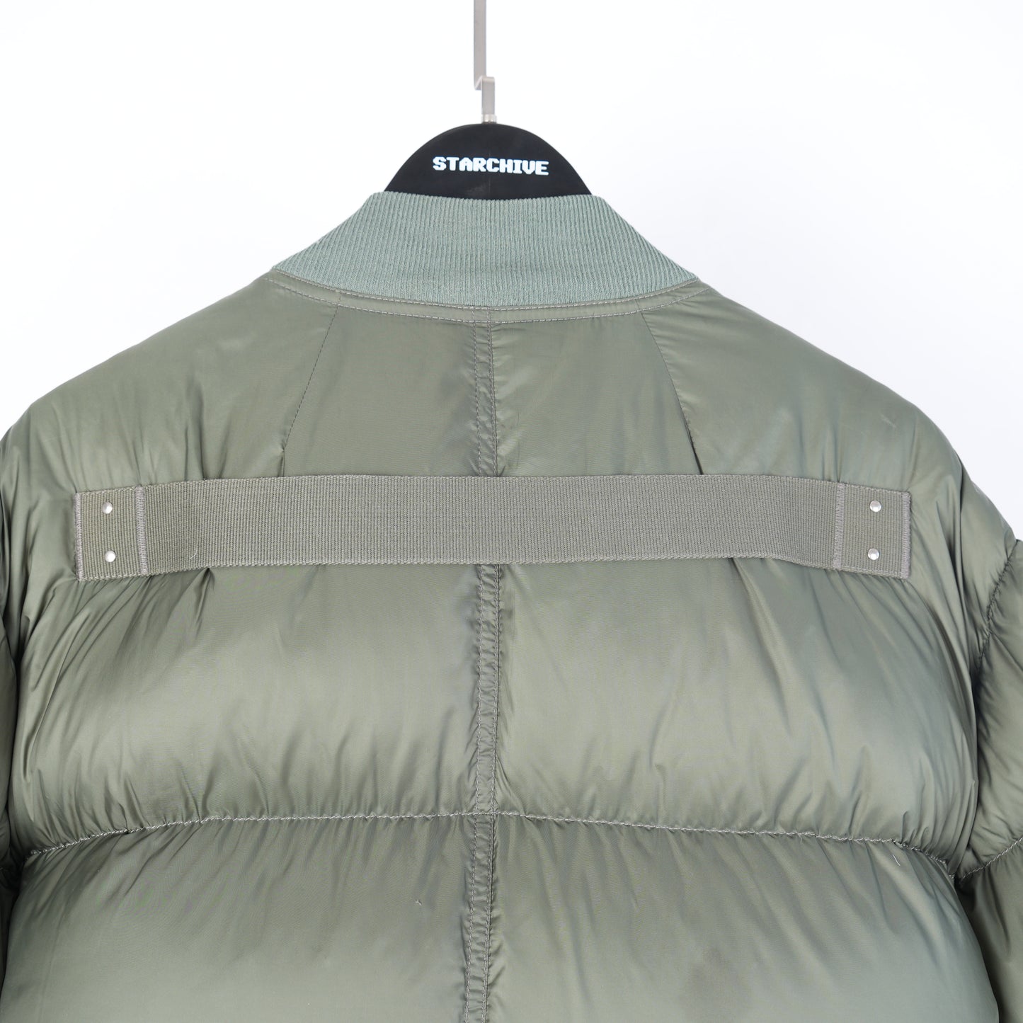 RICK OWENS GREEN PUFFER