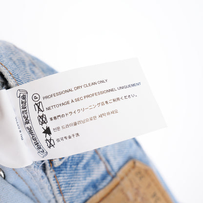 CHROME HEARTS BLACK PATCH LIGHT WASH LEVIS 505
