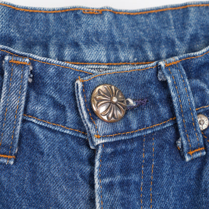 CHROME HEARTS BLACK PATCH DARK WASH LEVIS 517