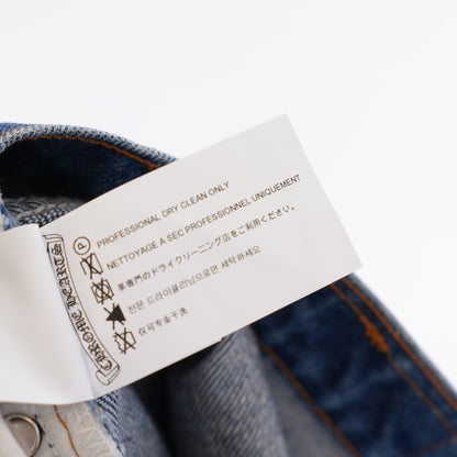 CHROME HEARTS BLACK PATCH DARK WASH LEVIS 517