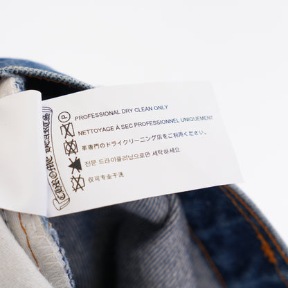 CHROME HEARTS BLACK PATCH DARK WASH LEVIS 517