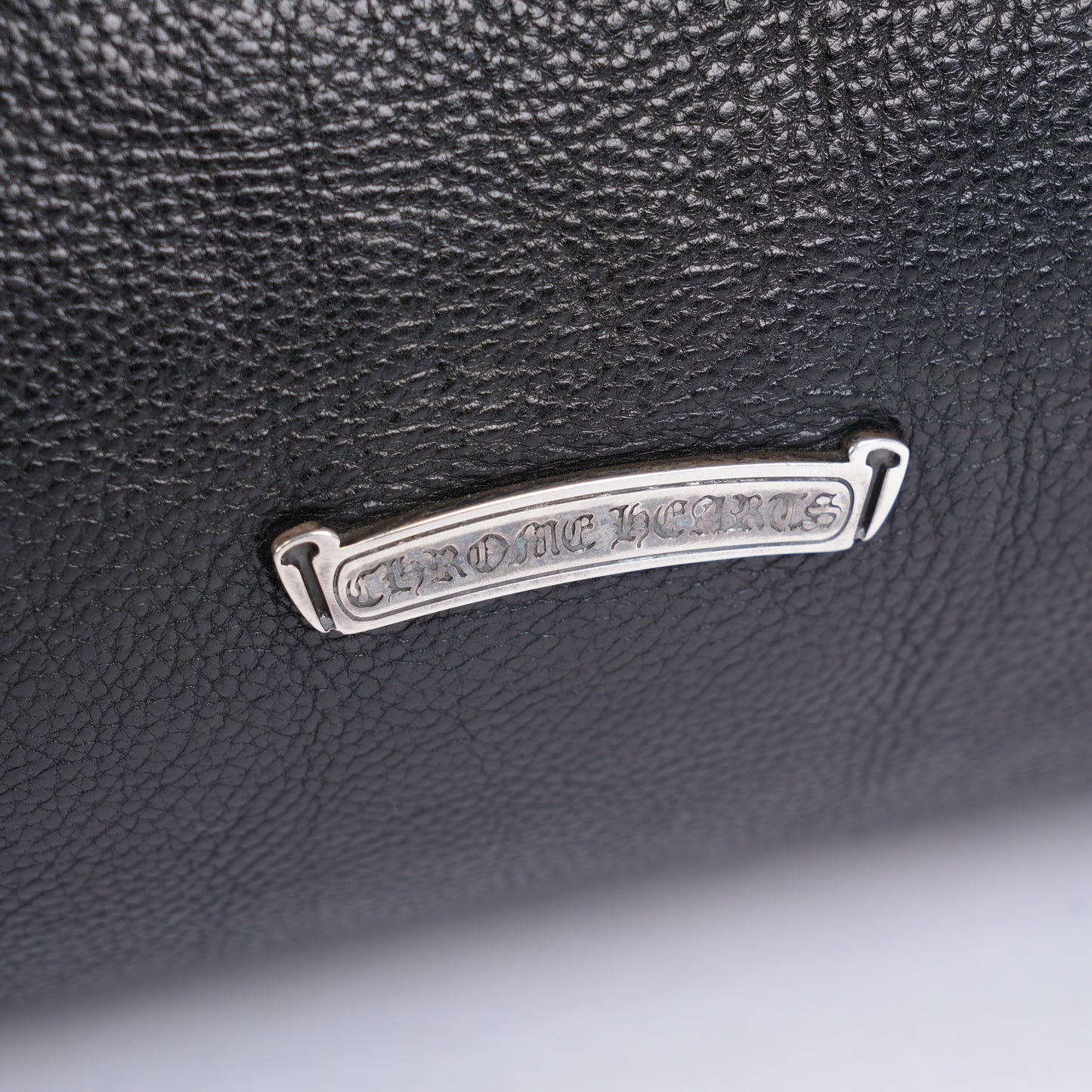 CHROME HEARTS TRIPLE CROSS LEATHER TOTE BAG