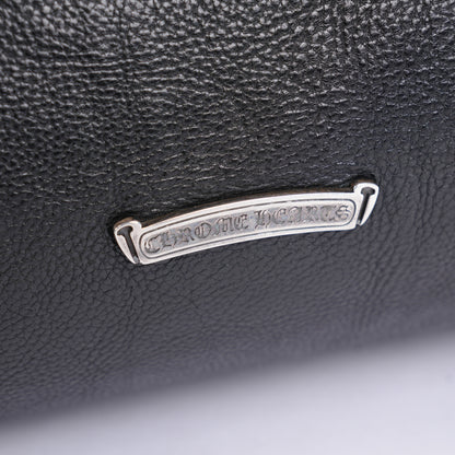 CHROME HEARTS TRIPLE CROSS LEATHER TOTE BAG
