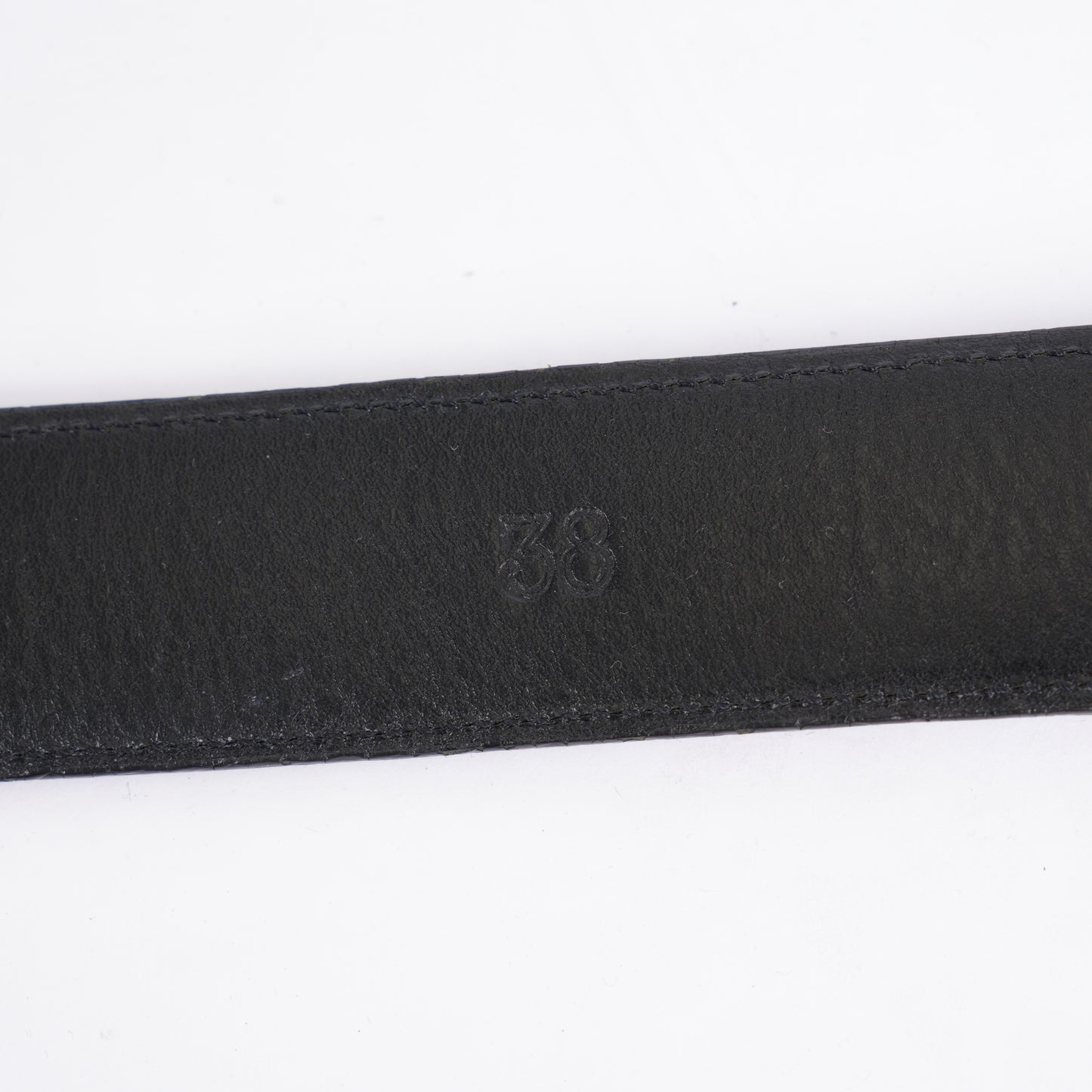 CHROME HEARTS OVAL BUCKLE WITH ATTACHED BLACK STRAP