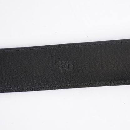CHROME HEARTS OVAL BUCKLE WITH ATTACHED BLACK STRAP