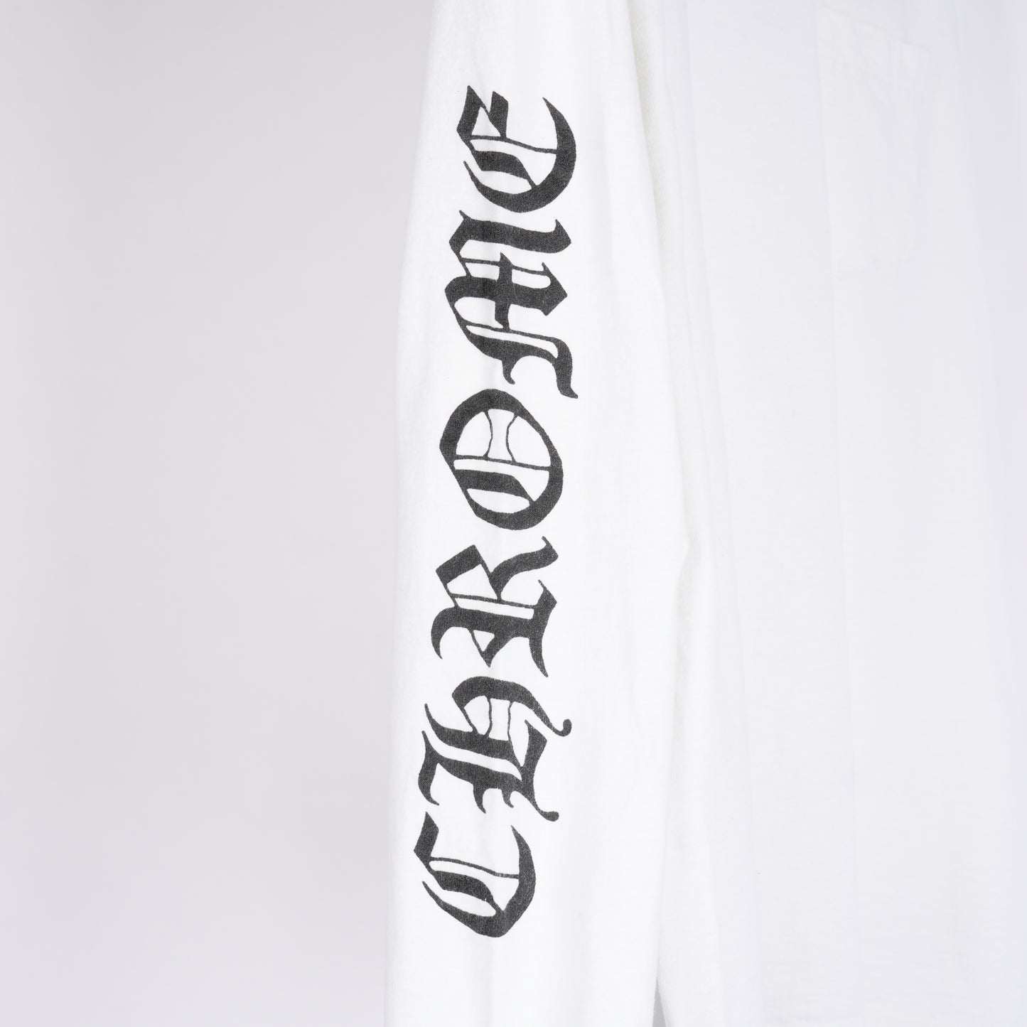 CHROME HEARTS VINTAGE WHITE SCROLL LONG SLEEVE