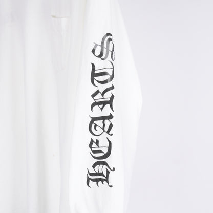 CHROME HEARTS VINTAGE WHITE SCROLL LONG SLEEVE