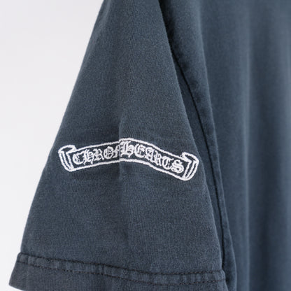CHROME HEARTS VINTAGE EMBROIDERED CROSS POCKET TEE
