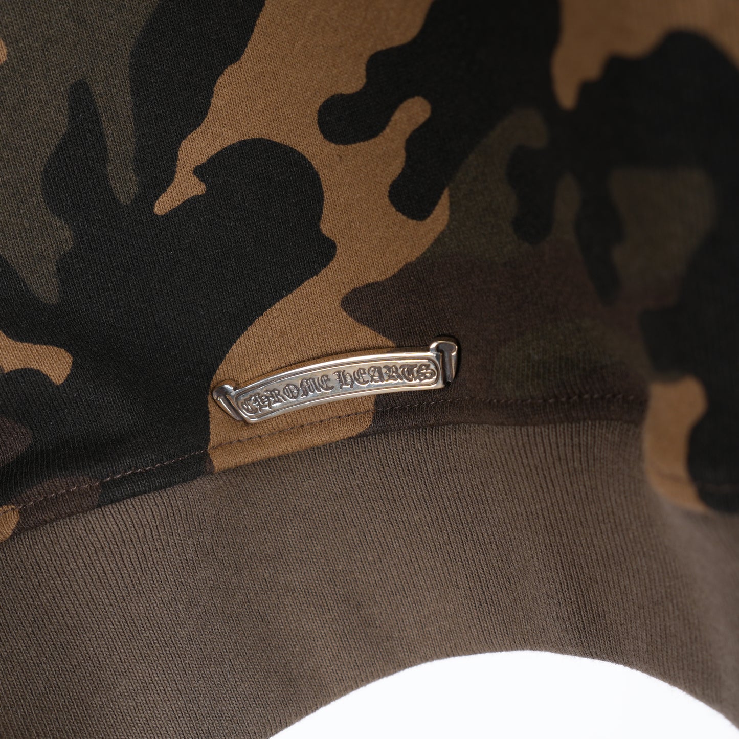 CHROME HEARTS CAMO LEATHER PATCH ZIP UP