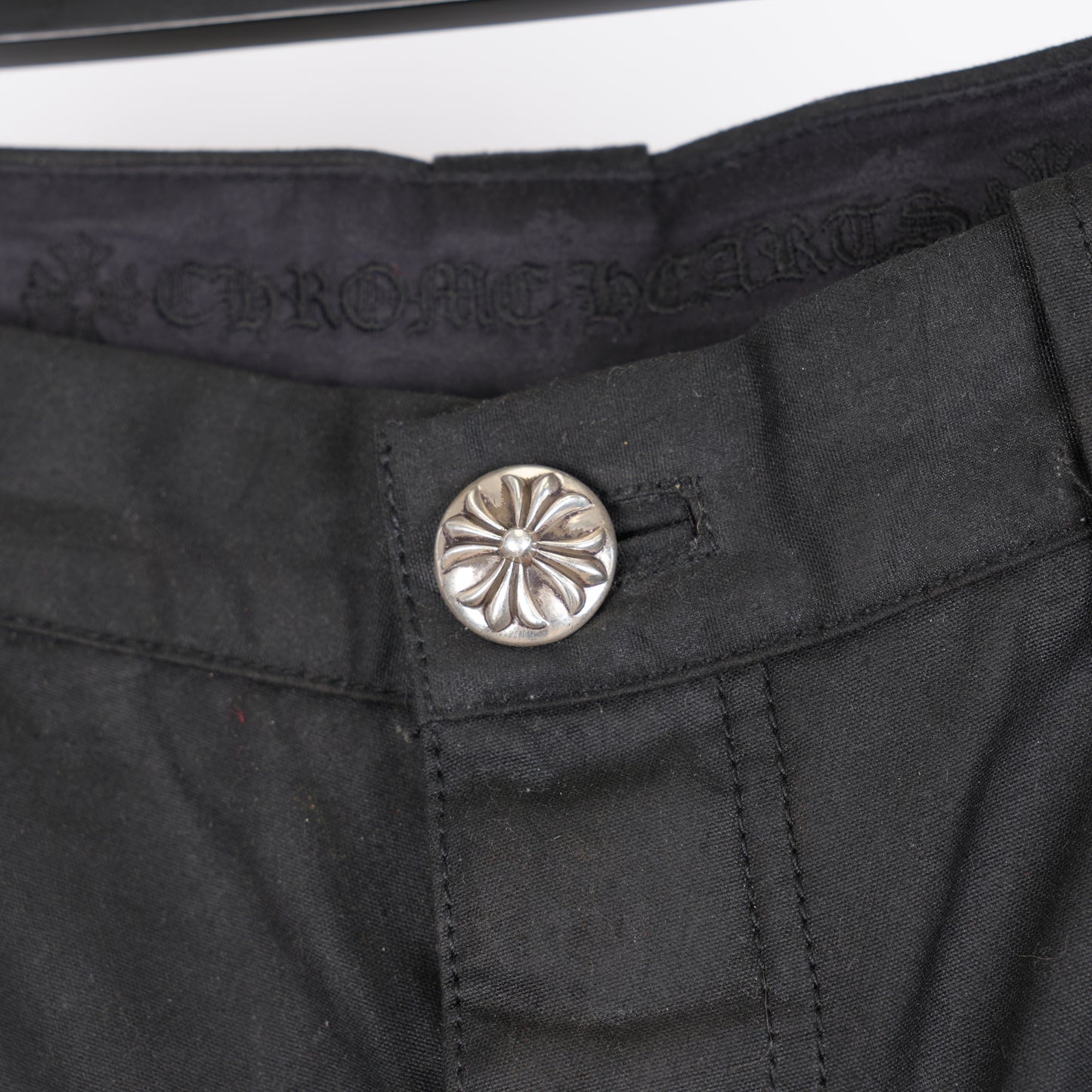 CHROME HEARTS WAXED CARPENTER PANTS