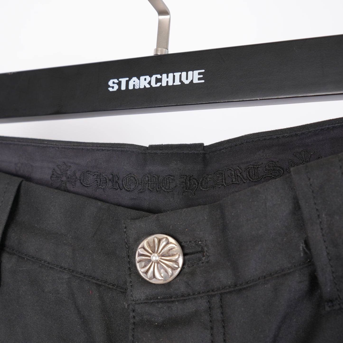 CHROME HEARTS WAXED CARPENTER PANTS