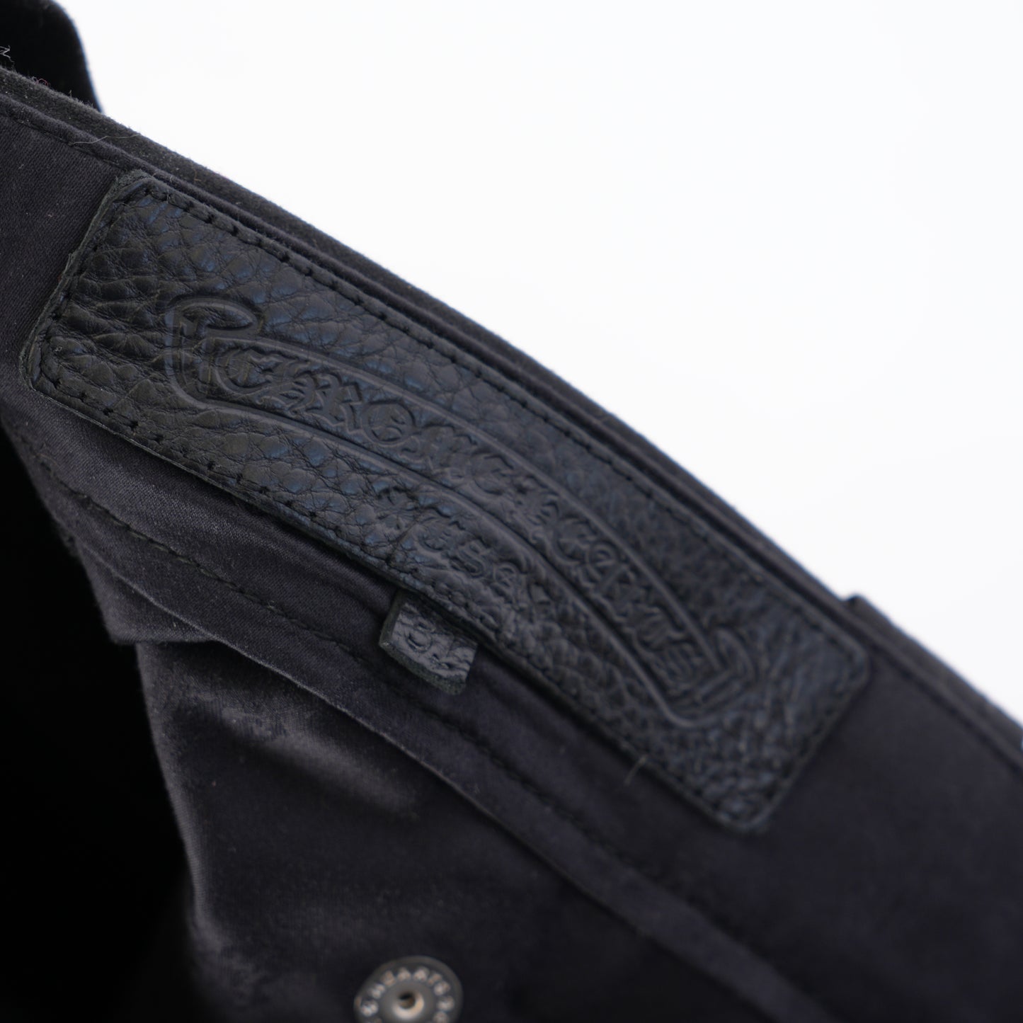 CHROME HEARTS WAXED CARPENTER PANTS