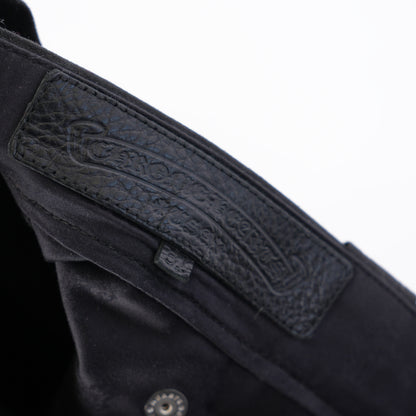 CHROME HEARTS WAXED CARPENTER PANTS