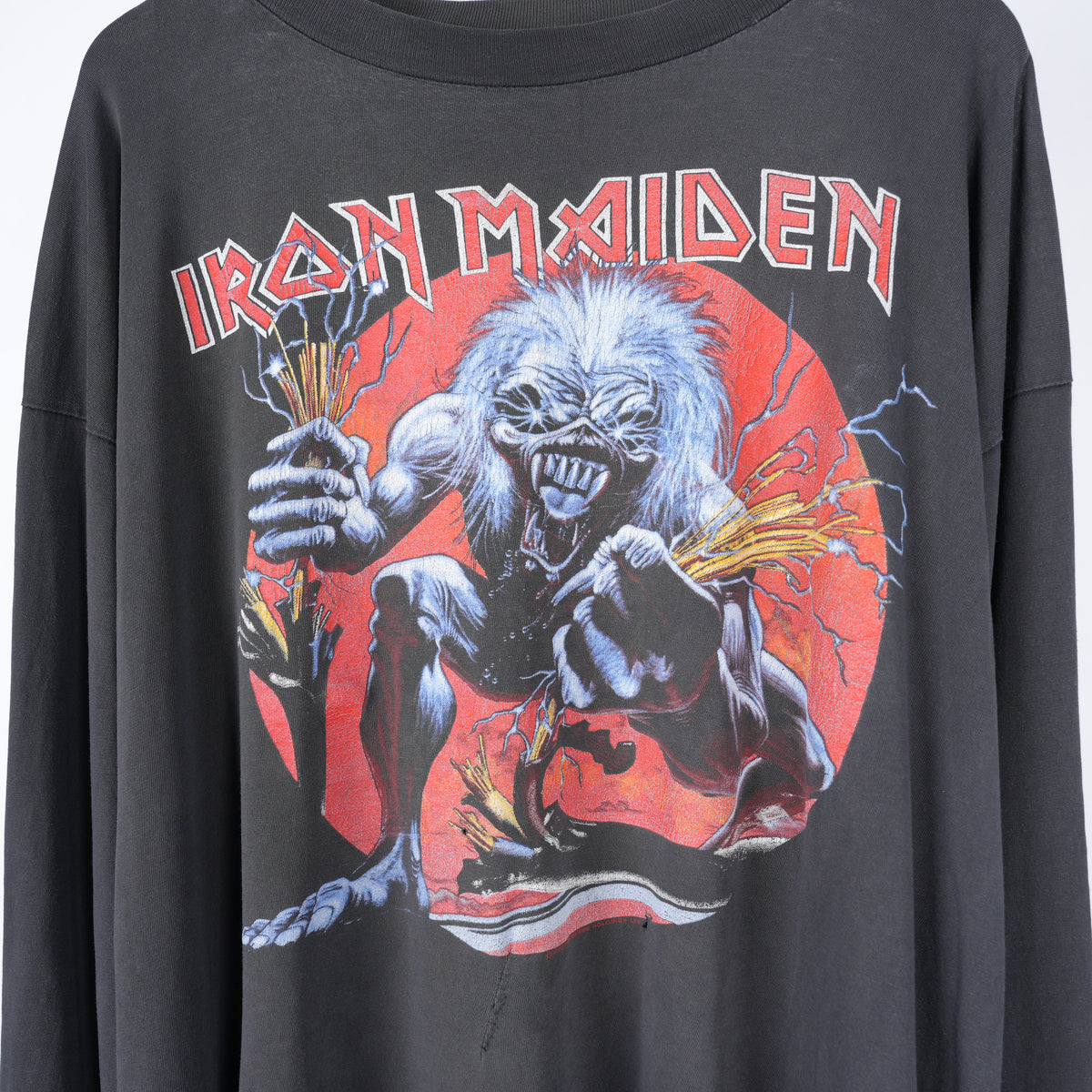 VINTAGE IRON MAIDEN 'A REAL LIVE ONE' LONG SLEEVE TEE