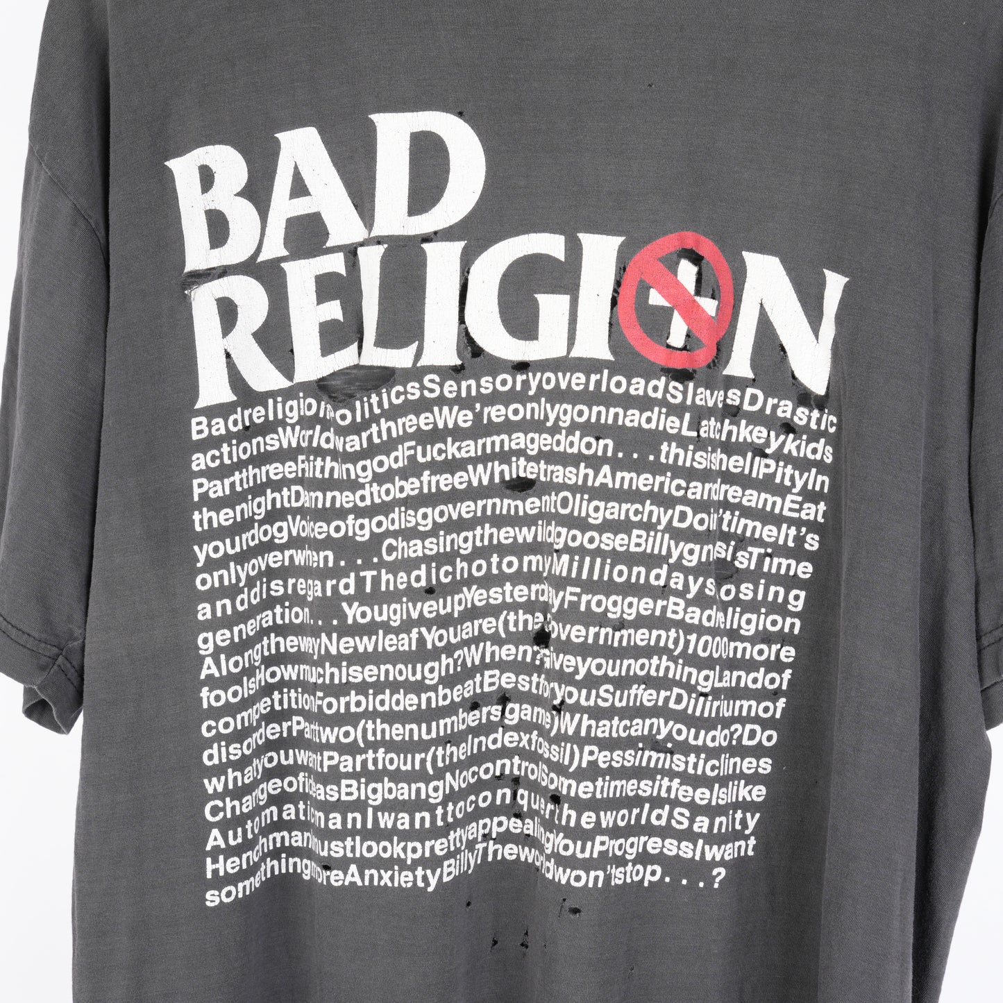 VINTAGE THRASHED BAD RELIGION TEE