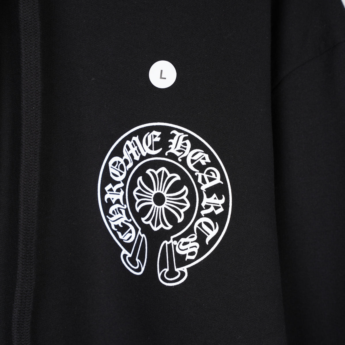 CHROME HEARTS NEW YORK EXCLUSIVE HORSESHOE LOGO PULLOVER HOODIE