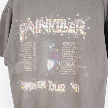 VINTAGE THRASHED JUDAS PRIEST SUMMER TOUR '91 TEE