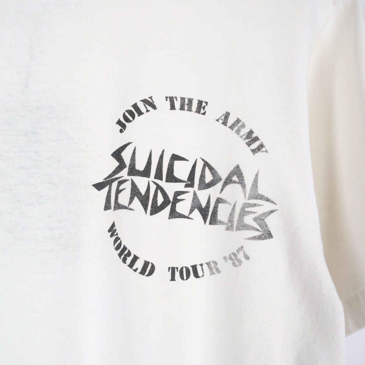 VINTAGE SUICIDAL TENDENCIES 'JOIN THE ARMY' WORLD TOUR TEE 1987