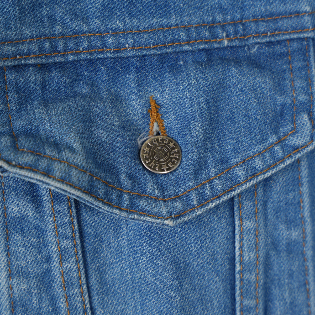 VINTAGE NARCOTICS ANONYMOUS EMBOSSED LOGO DENIM JACKET