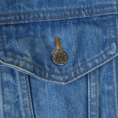 VINTAGE NARCOTICS ANONYMOUS EMBOSSED LOGO DENIM JACKET