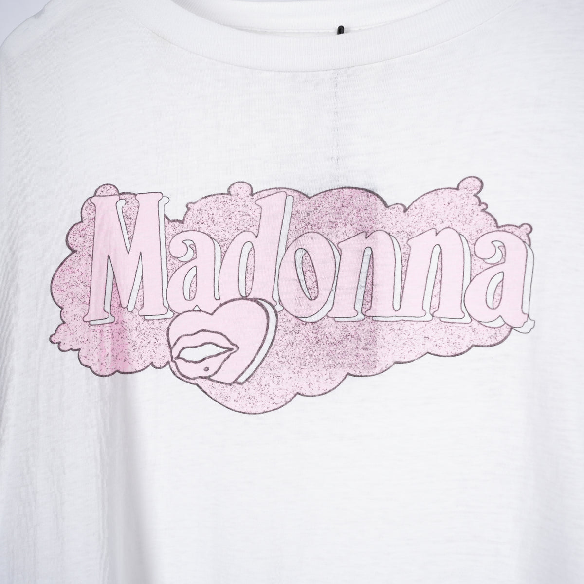VINTAGE WHITE PINK  MADONNA TEE