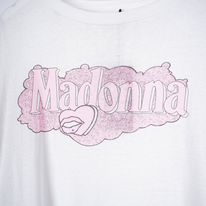 VINTAGE WHITE PINK  MADONNA TEE