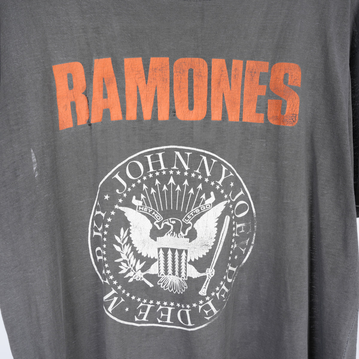 VINTAGE FADED RAMONES 'ITALIA HI HO LET'S GO' TEE 1988