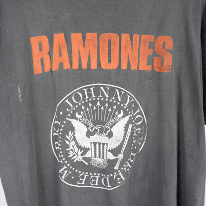 VINTAGE FADED RAMONES 'ITALIA HI HO LET'S GO' TEE 1988