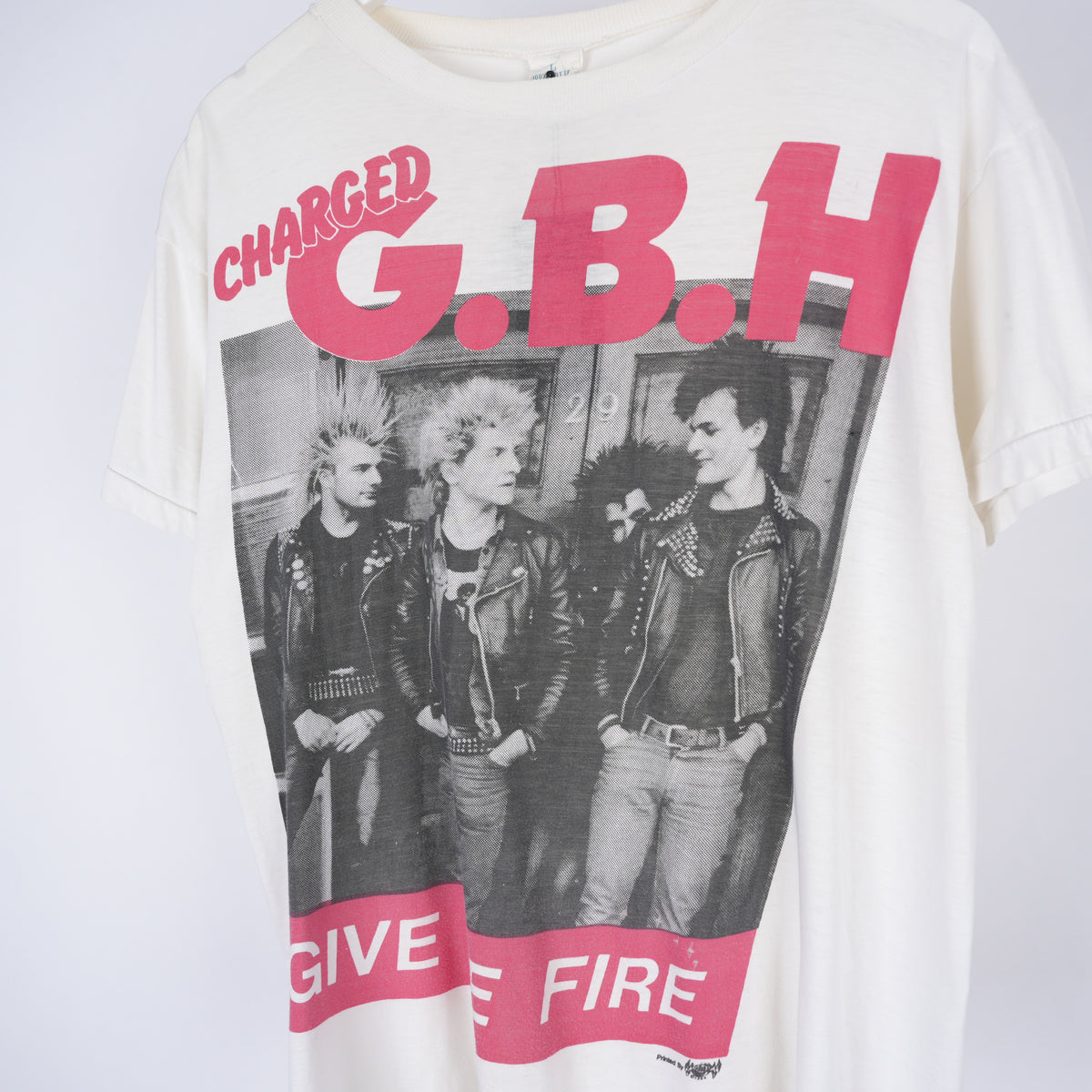 VINTAGE CHARGED G.B.H 'GIVE ME FIRE' TEE 1985