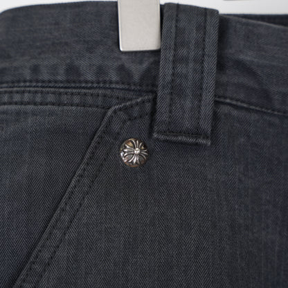 CHROME HEARTS HERRINGBONE CARPENTER PANTS