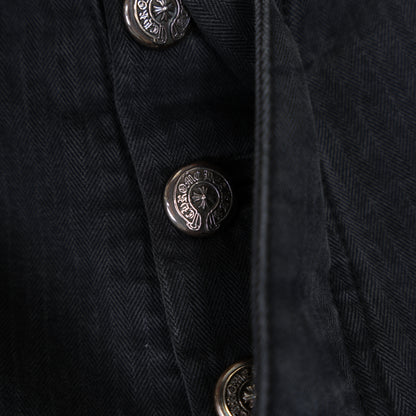 CHROME HEARTS HERRINGBONE CARPENTER PANTS
