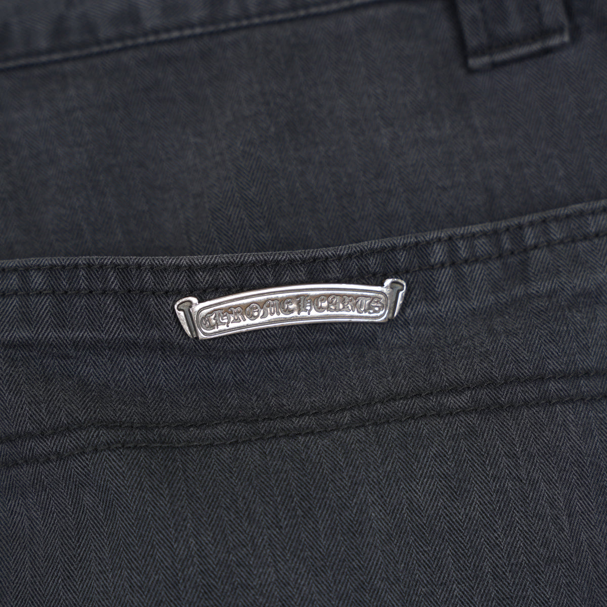 CHROME HEARTS HERRINGBONE CARPENTER PANTS