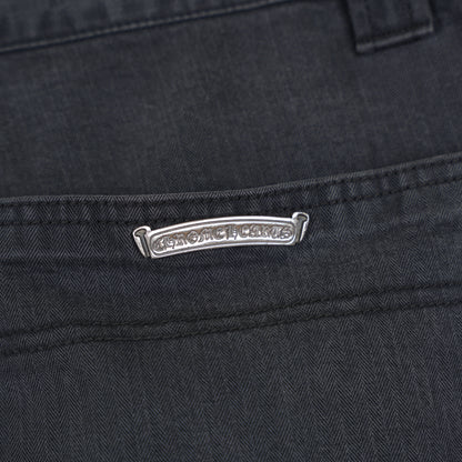 CHROME HEARTS HERRINGBONE CARPENTER PANTS