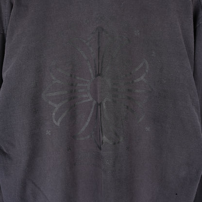 CHROME HEARTS BLACK FLORAL POCKET LONG SLEEVE TEE