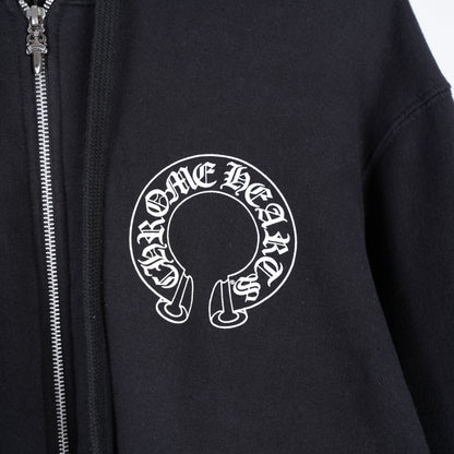 CHROME HEARTS VINTAGE THERMAL ZIP UP HOODIE OG SOAP