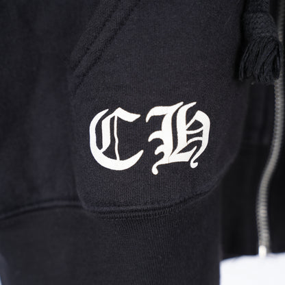 CHROME HEARTS VINTAGE THERMAL ZIP UP HOODIE OG SOAP