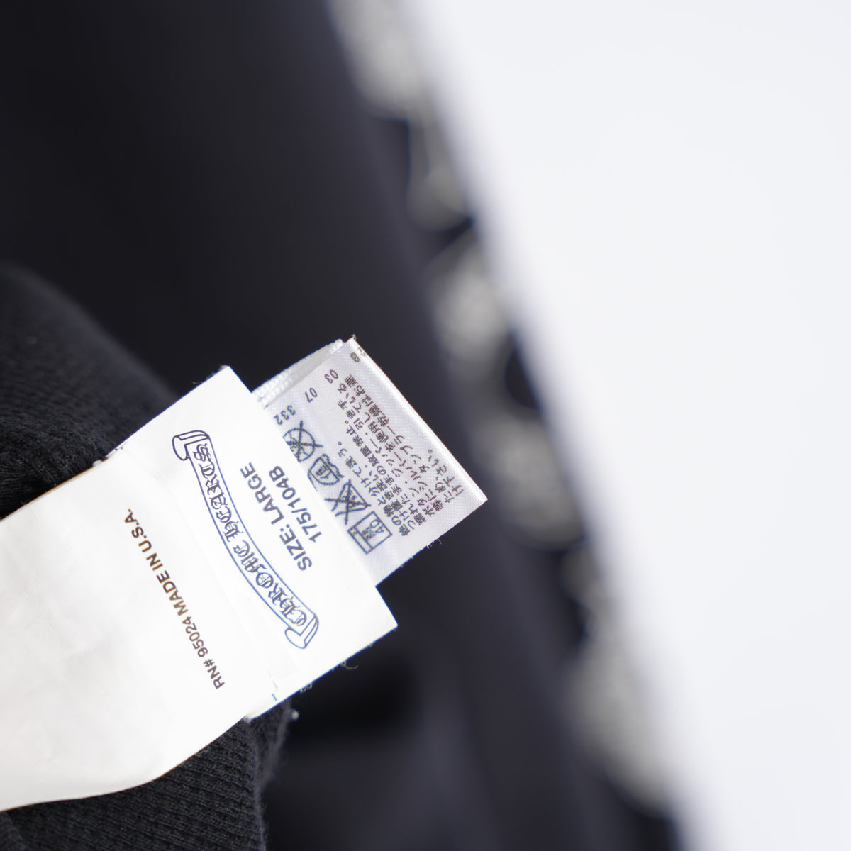 CHROME HEARTS VINTAGE THERMAL ZIP UP HOODIE OG SOAP