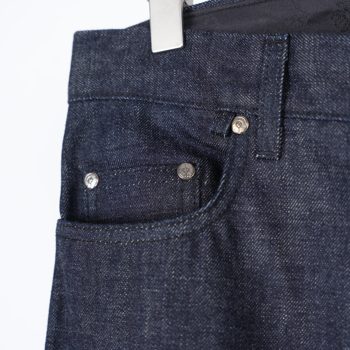 CHROME HEARTS INDIGO KS CUT DENIM SZ 32