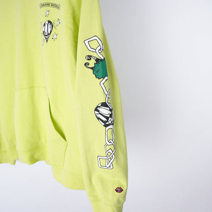 CHROME HEARTS NEON YELLOW MATTY BOY HOODIE